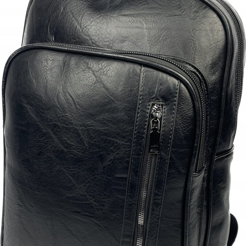 Plecak skórzany czarny klasyczny Marco Contti 30L