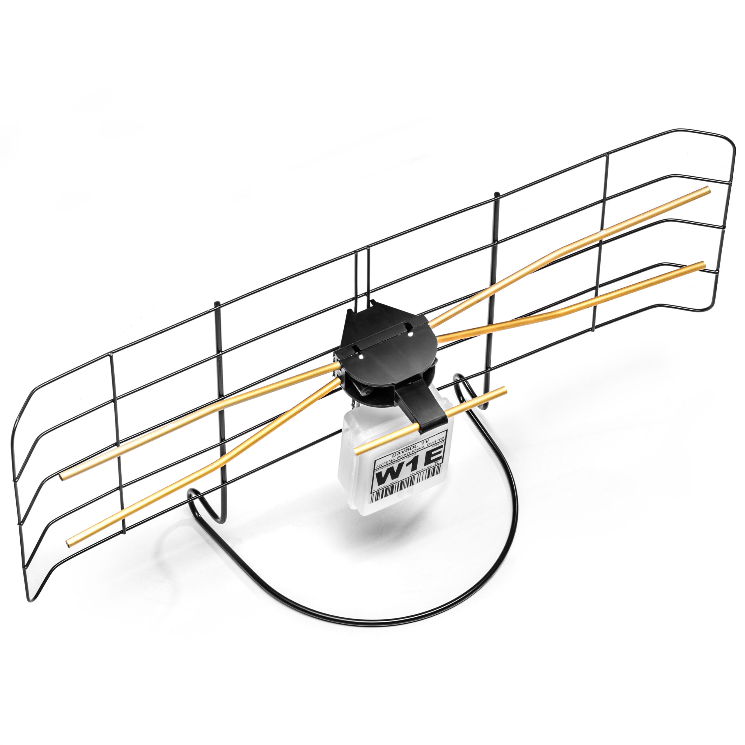 Antena pokojowa DVB-T2 DAVBOL W1E MUX8 NAJLEPSZA SUPERMOCNA! - obrazek 3