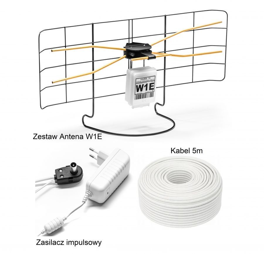 Antena pokojowa DVB-T2 DAVBOL W1E MUX8 NAJLEPSZA SUPERMOCNA! - obrazek 4