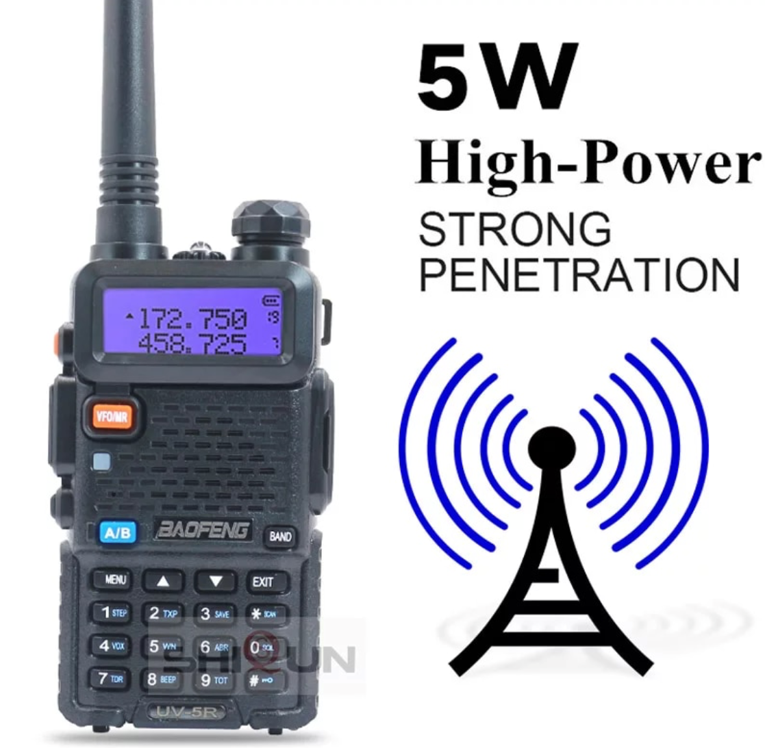 Krótkofalówka PMR Baofeng UV-5R 8W NOWA ładowarka szybka wysyłka - obrazek 3