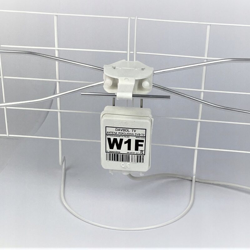 Antena pokojowa TV DVB-T2 W1E NAJMOCNIEJSZA BIAŁA