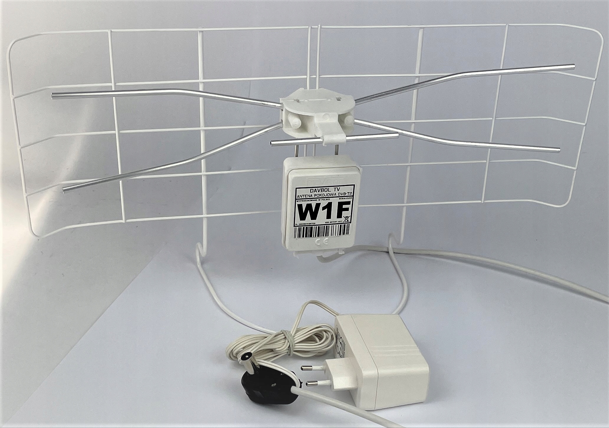 Antena pokojowa TV DVB-T2 W1E NAJMOCNIEJSZA BIAŁA - obrazek 6