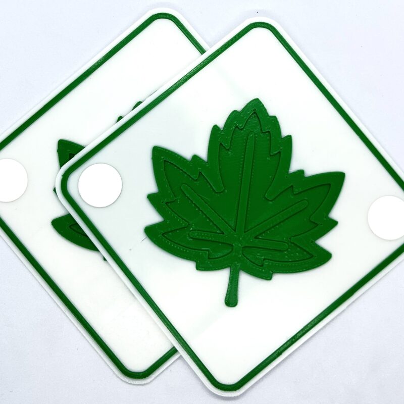 ZIELONY LISTEK POCZĄTKUJĄCY KIEROWCA NANO TAŚMA 2szt