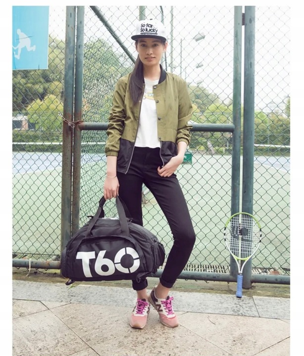 Torba sportowa na ramię plecak 2w1 T60 siłownia LOT - obrazek 5