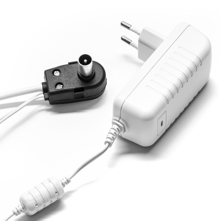 Zasilacz antenowy impulsowy 230V 12V Davbol BIAŁY 2A NAJMOCNIEJSZY W1E