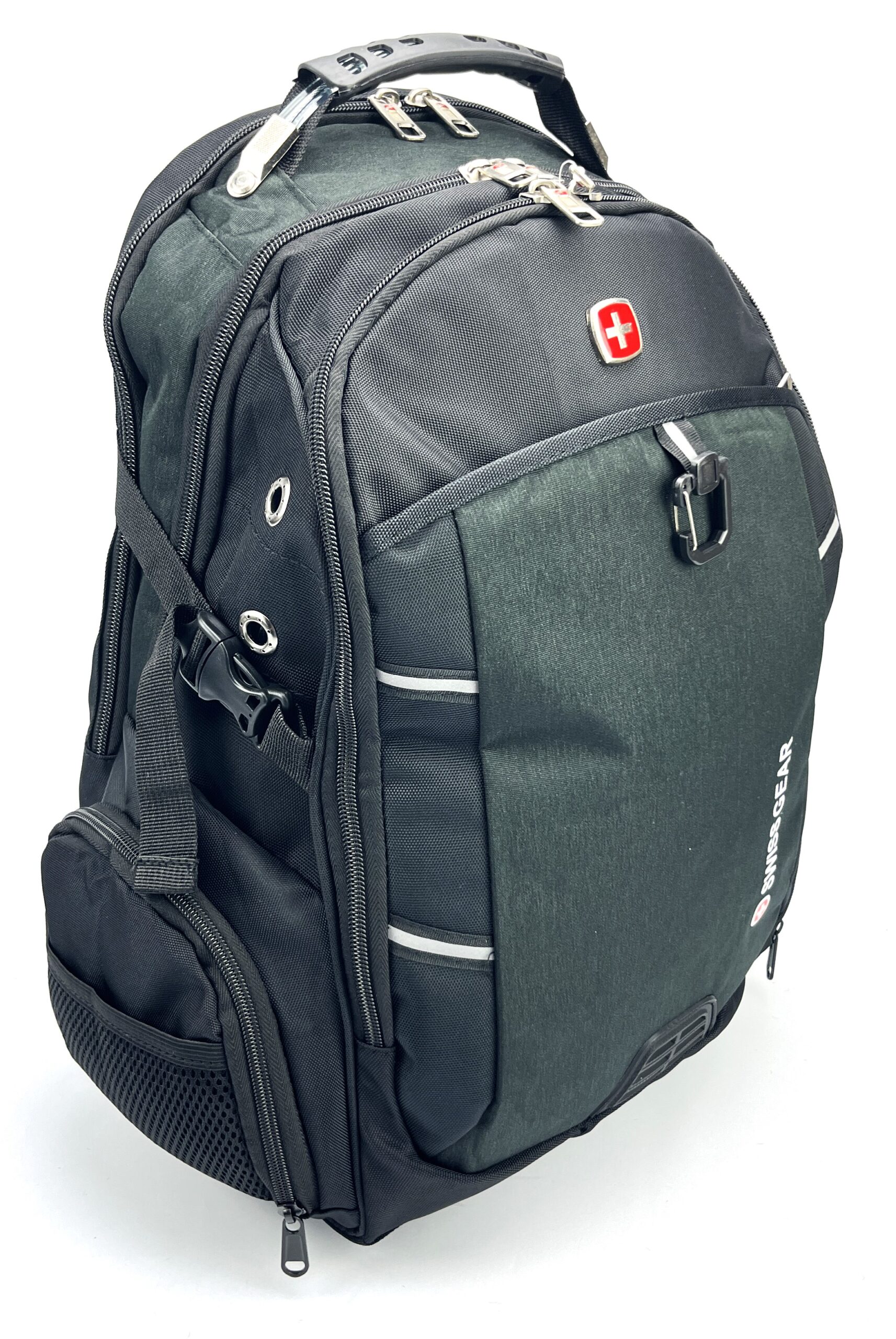 Plecak sportowy turystyczny trekkingowy szkolny SWISS 30L czarny JAKOŚĆ - obrazek 5