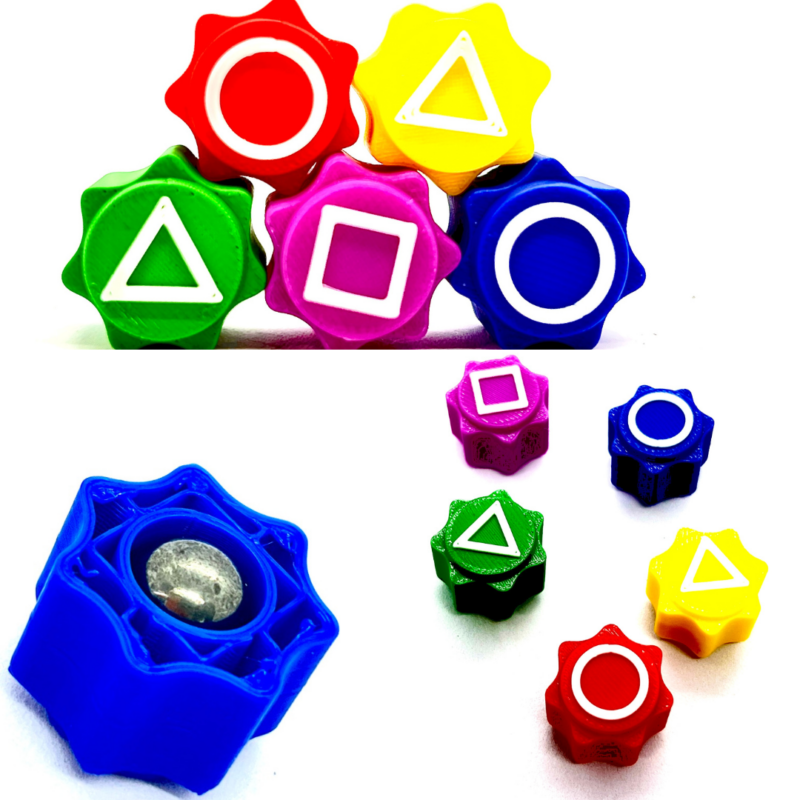 Kości do gry SQUID GAME GONGGI KONGI GONGI CONGGI GONG-GI ciężkie 6 gram